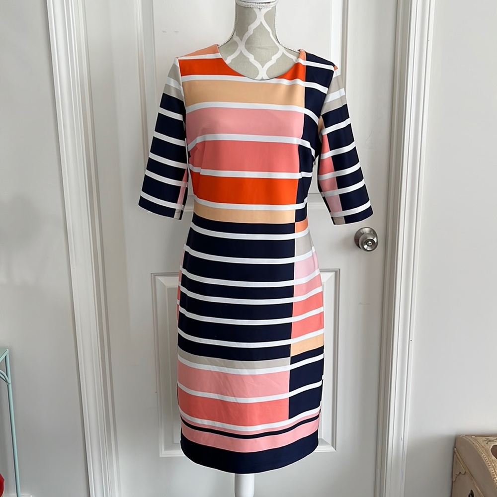 Alexa B colour block shift dress size 12